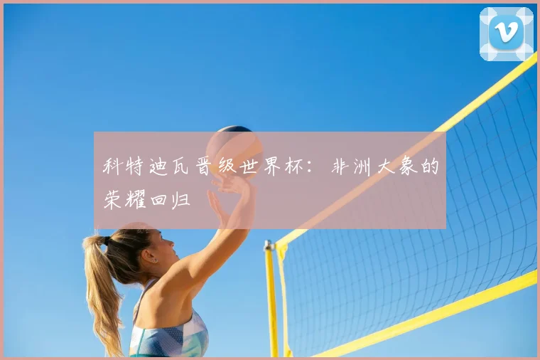 科特迪瓦晋级世界杯：非洲大象的荣耀回归